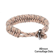 Load image into Gallery viewer, Outdoor Adjustable Bracelet Camping Survival Paracord Bracelet Sports Parachute Cord Bracelet