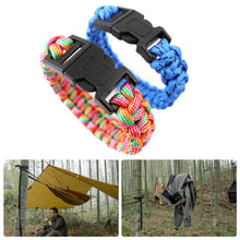 Load image into Gallery viewer, Outdoor Adjustable Bracelet Camping Survival Paracord Bracelet Sports Parachute Cord Bracelet