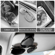 Load image into Gallery viewer, Leather Car Sun Visor Mount Sunglasses Clip Fastener Ticket Glasses Holder Multifunction Portable Clip Auto Interior Accessories