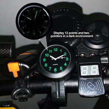 Load image into Gallery viewer, Aluminum Motorcycle Handlebar Luminous Clock Waterproof Timetable Cycle Scooter Modified Watch Moto Accessories