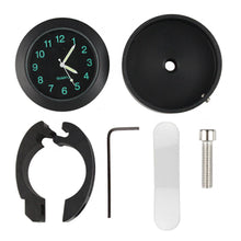 Load image into Gallery viewer, Aluminum Motorcycle Handlebar Luminous Clock Waterproof Timetable Cycle Scooter Modified Watch Moto Accessories