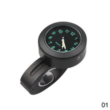 Load image into Gallery viewer, Aluminum Motorcycle Handlebar Luminous Clock Waterproof Timetable Cycle Scooter Modified Watch Moto Accessories