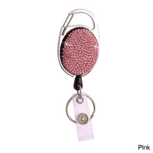Load image into Gallery viewer, Rhinestone Anti-Lost Retractable Keychain Decoration Diamond-studded Telescopic Car Key Buckle for Women