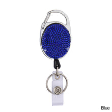Load image into Gallery viewer, Rhinestone Anti-Lost Retractable Keychain Decoration Diamond-studded Telescopic Car Key Buckle for Women