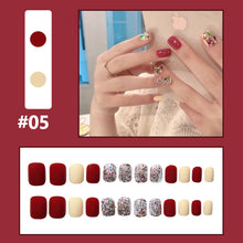 Load image into Gallery viewer, 24pcs/set Multicolor Nail Patches Small Fresh Nail Pieces Detachable Fake Nails Nail Art Accessories