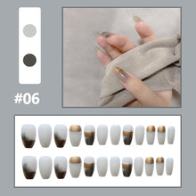 Load image into Gallery viewer, 24pcs/set Multicolor Nail Patches Small Fresh Nail Pieces Detachable Fake Nails Nail Art Accessories