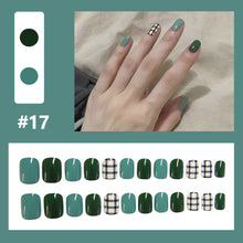 Load image into Gallery viewer, 24pcs/set Multicolor Nail Patches Small Fresh Nail Pieces Detachable Fake Nails Nail Art Accessories
