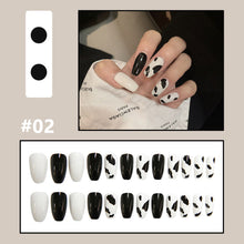 Load image into Gallery viewer, 24pcs/set Multicolor Nail Patches Fake Nail Pieces Removable Fake Nails Extension Nail Art Accessories