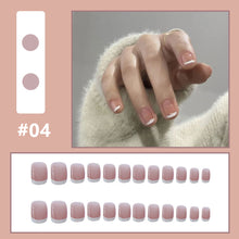 Load image into Gallery viewer, 24pcs/set Multicolor Nail Patches Fake Nail Pieces Removable Fake Nails Extensions Nail Art Accessories