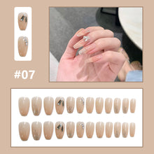 Load image into Gallery viewer, 24pcs/set Small Fresh Nail Pieces Fake Nail Patches Multicolor Removable Fake Nails Nail Art Accessories