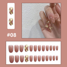 Load image into Gallery viewer, 24pcs/set Small Fresh Nail Pieces Fake Nail Patches Multicolor Removable Fake Nails Nail Art Accessories