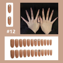 Load image into Gallery viewer, 24pcs/set Small Fresh Nail Pieces Fake Nail Patches Multicolor Removable Fake Nails Nail Art Accessories