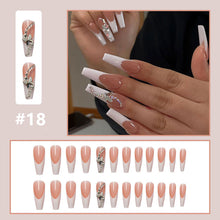 Load image into Gallery viewer, 24pcs/set Small Fresh Nail Pieces Fake Nail Patches Multicolor Removable Fake Nails Nail Art Accessories