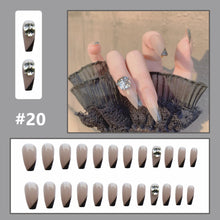 Load image into Gallery viewer, 24pcs/set Small Fresh Nail Pieces Fake Nail Patches Multicolor Removable Fake Nails Nail Art Accessories