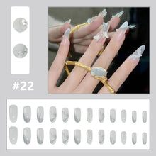 Load image into Gallery viewer, 24pcs/set Multicolor Small Fresh Nail Patches Fake Nail Pieces Detachable Fake Nails Nail Art Accessories