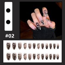 Load image into Gallery viewer, 24pcs/set Multicolor Personalized Nail Patches Nail Pieces Removable Fake Nails Extensions Nail Art Accessories