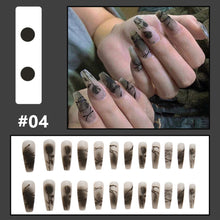 Load image into Gallery viewer, 24pcs/set Multicolor Personalized Nail Patches Nail Pieces Removable Fake Nails Extensions Nail Art Accessories