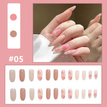 Load image into Gallery viewer, 24pcs/set Multicolor Personalized Nail Patches Nail Pieces Removable Fake Nails Extensions Nail Art Accessories