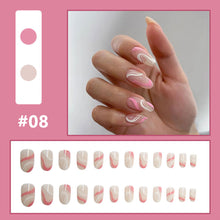 Load image into Gallery viewer, 24pcs/set Multicolor Personalized Nail Patches Nail Pieces Removable Fake Nails Extensions Nail Art Accessories