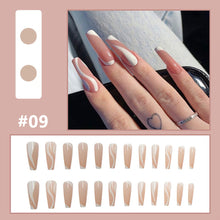 Load image into Gallery viewer, 24pcs/set Multicolor Personalized Nail Patches Nail Pieces Removable Fake Nails Extensions Nail Art Accessories