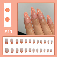 Load image into Gallery viewer, 24pcs/set Multicolor Personalized Nail Patches Nail Pieces Removable Fake Nails Extensions Nail Art Accessories
