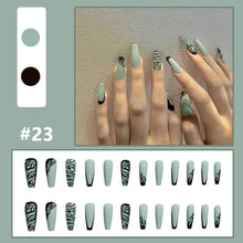 Load image into Gallery viewer, 24pcs/set Multicolor Personalized Nail Patches Nail Pieces Removable Fake Nails Extensions Nail Art Accessories