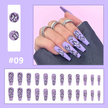 Load image into Gallery viewer, 24pcs/set Multicolor Nail Patches Personalized Nail Pieces Removable Fake Nails Extensions Nail Art Accessories