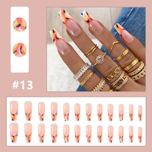 Load image into Gallery viewer, 24pcs/set Multicolor Nail Patches Personalized Nail Pieces Removable Fake Nails Extensions Nail Art Accessories