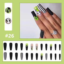 Load image into Gallery viewer, 24pcs/set Multicolor Nail Patches Personalized Nail Pieces Removable Fake Nails Extensions Nail Art Accessories