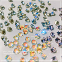 Load image into Gallery viewer, 10pcs/set Nail Art Accessories Crystal Butterfly Aurora Transparent Symphony Nail Art Decoration Manicure Jewelry