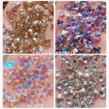 Load image into Gallery viewer, 10pcs/set Nail Art Accessories Crystal Butterfly Aurora Transparent Symphony Nail Art Decoration Manicure Jewelry