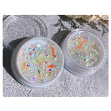 Load image into Gallery viewer, S-shaped Flat Bottom Shaped Rhinestone Nail Jewelry Aurora Symphony Glass Rhinestone Mix Nail Art Decoration