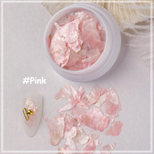 Load image into Gallery viewer, 1 Box Natural Shell Mica Nail Art Jewelry Symphony Nail Stickers Nail Art Accessories Manicure Decorations