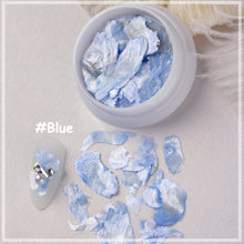 Load image into Gallery viewer, 1 Box Natural Shell Mica Nail Art Jewelry Symphony Nail Stickers Nail Art Accessories Manicure Decorations