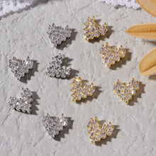 Load image into Gallery viewer, Nail Art Heart Diamond Jewelry Shiny Heart Shaped Zircon Nail Decorative Diamond Accessories Manicure Ornaments