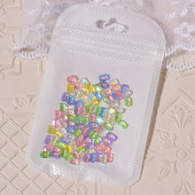 Load image into Gallery viewer, 100pcs Nail Art Aurora Magic Ice Cube Small Square Diamond Jewelry Color Shaped Nail Art Jewelry Accessories