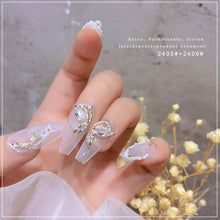 Load image into Gallery viewer, Nail Art Zircon Jewelry Bow Pearl Love Nail Decoration Nail Art Ornaments Manicure DIY Accessories