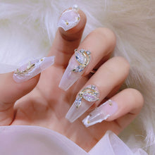 Load image into Gallery viewer, Nail Art Zircon Jewelry Bow Pearl Love Nail Decoration Nail Art Ornaments Manicure DIY Accessories