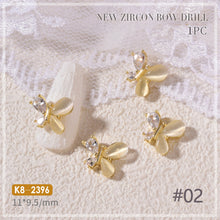 Load image into Gallery viewer, Nail Art Zircon Jewelry Bow Pearl Love Nail Decoration Nail Art Ornaments Manicure DIY Accessories