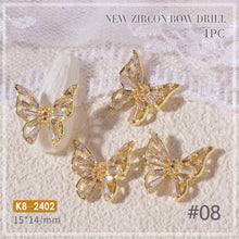 Load image into Gallery viewer, Nail Art Zircon Jewelry Bow Pearl Love Nail Decoration Nail Art Ornaments Manicure DIY Accessories