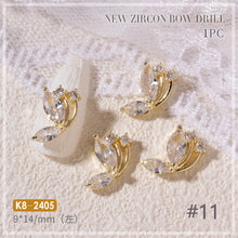 Load image into Gallery viewer, Nail Art Zircon Jewelry Bow Pearl Love Nail Decoration Nail Art Ornaments Manicure DIY Accessories