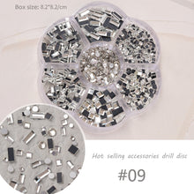 Load image into Gallery viewer, 1 Set Nail Art Jewelry Bow Aurora Bear Rhinestone Pearl Mixed Nail Decoration Manicure Accessories Nail Art Ornaments