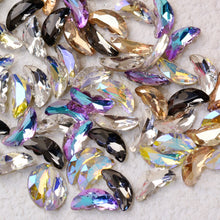 Load image into Gallery viewer, 20pcs Nail Art Crystal Butterfly Wing Jewelry Shiny Three-dimensional Stitching Butterfly Nail Sticker Jewelry Manicure Accessories