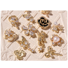 Load image into Gallery viewer, Nail Art Zircon Jewelry Bow Pearl Flower Butterfly Nail Jewelry Nail Art Decoration Manicure Accessories