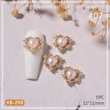 Load image into Gallery viewer, Nail Art Zircon Jewelry Bow Pearl Flower Butterfly Nail Jewelry Nail Art Decoration Manicure Accessories