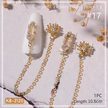 Load image into Gallery viewer, Nail Art Zircon Jewelry Bow Pearl Flower Butterfly Nail Jewelry Nail Art Decoration Manicure Accessories