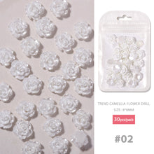 Load image into Gallery viewer, 30pcs Nail Art Camellia Jewelry Resin Nail Decoration Symphony Three-dimensional Flower Manicure Accessories