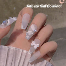 Load image into Gallery viewer, 50pcs/set Classic Black White Nail Art Bow Simple Resin Nail Jewelry Nail Art Decoration Manicure Accessories
