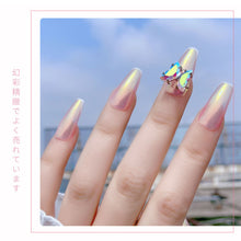 Load image into Gallery viewer, Nail Art Crystal Butterfly Jewelry Gold Edge Metal Rhinestone Three-dimensional Nail Butterfly Jewelry Nail Art Decoration