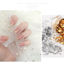 Load image into Gallery viewer, Nail Art Jewelry Gold Foil Wire Gold and Silver Foil Fragments Nail DIY Decorative Tin Foil Nail Art Decoration